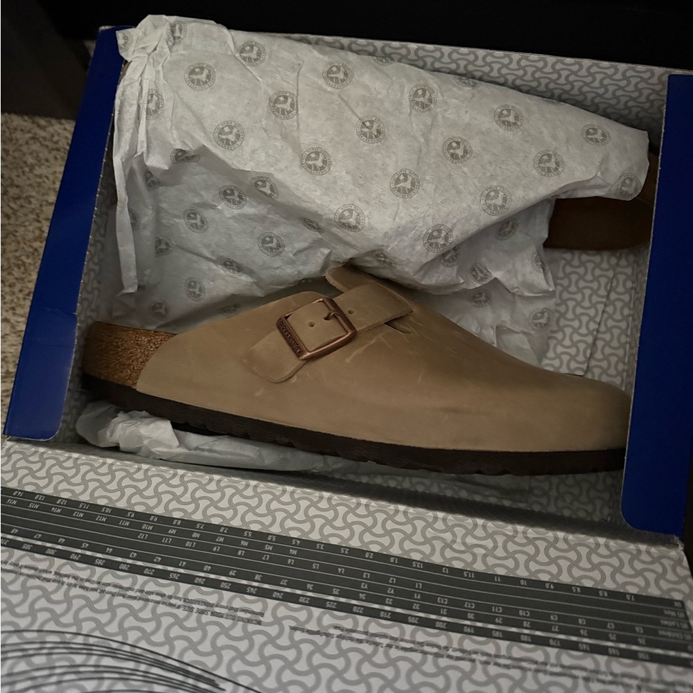 Birkenstock Tan Loafers with Comfort Footbed